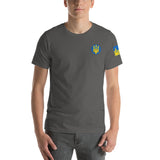 T-Shirt Spartiate Gris Clair Ukraine Stands